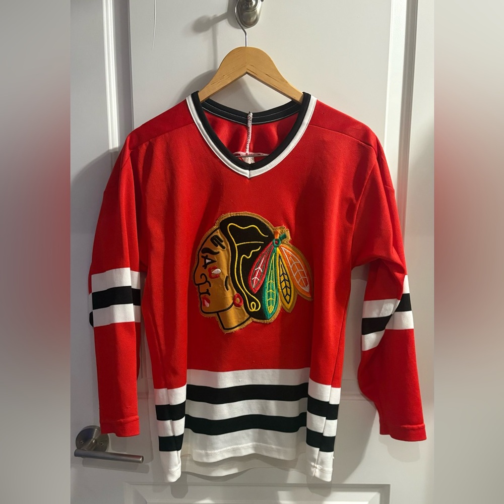 VINTAGE Chicago Black Hawks Jersey (blank)
